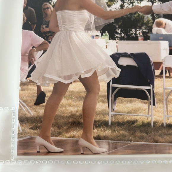 Wedding dress, sash and veil. Handmade. - Picture 4 of 13